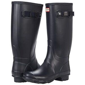 Hunter Huntress Wide Boot Navy 5 M